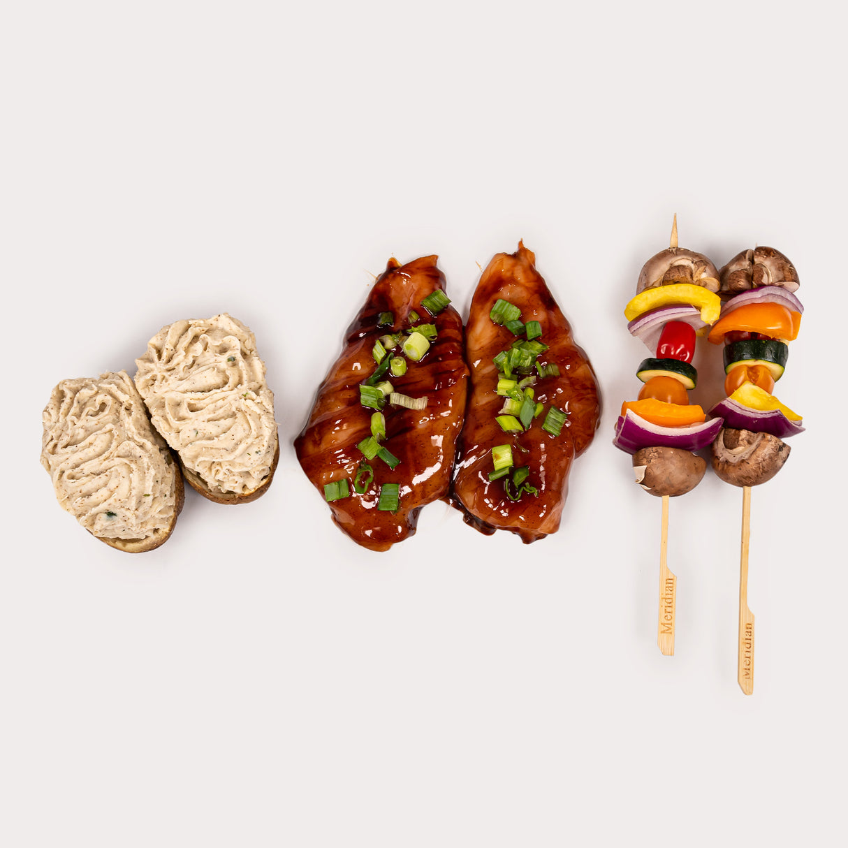 Chicken & Veggies with Baked Potato Combo
