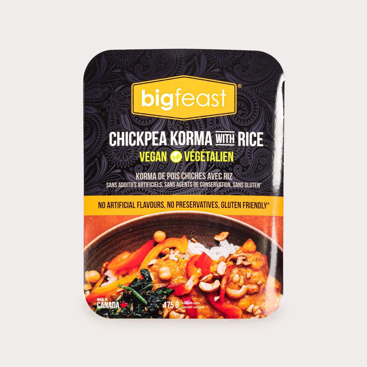 Local Curry, Chickpea Korma with Rice (Frozen)