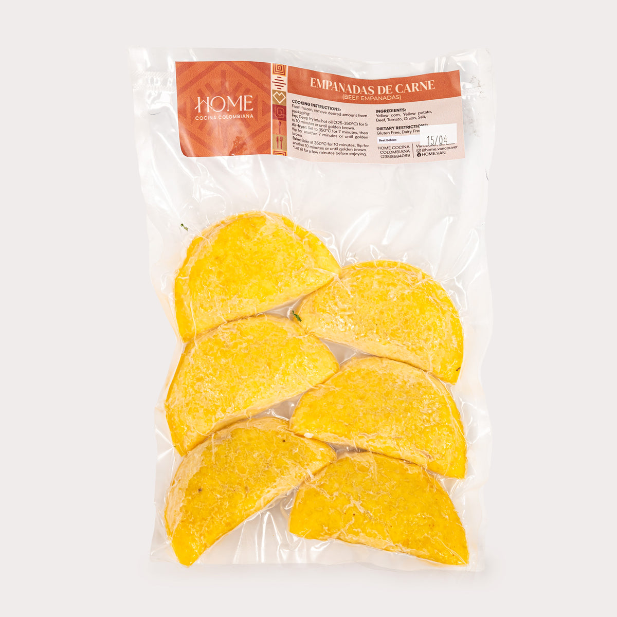 Home Cocina Colombiana Beef Empanadas (Frozen) Meridian Farm Market