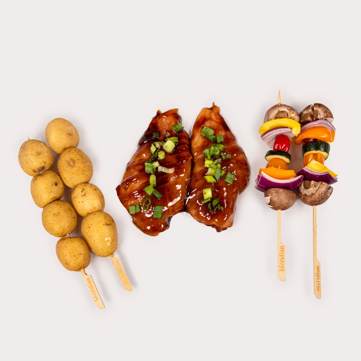 Chicken & Veggies with Potato Skewers Combo