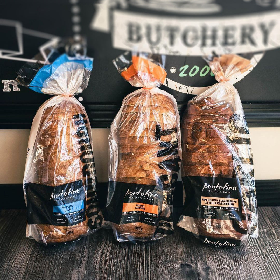 Local Bread, Roasted Garlic & Cracked Peper (Frozen)