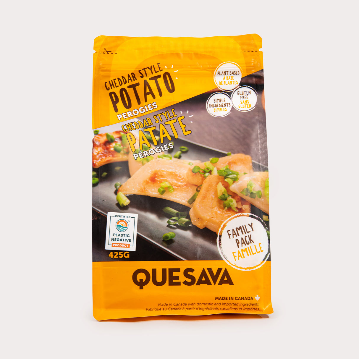 Local Perogies, Plant Based Cheddar