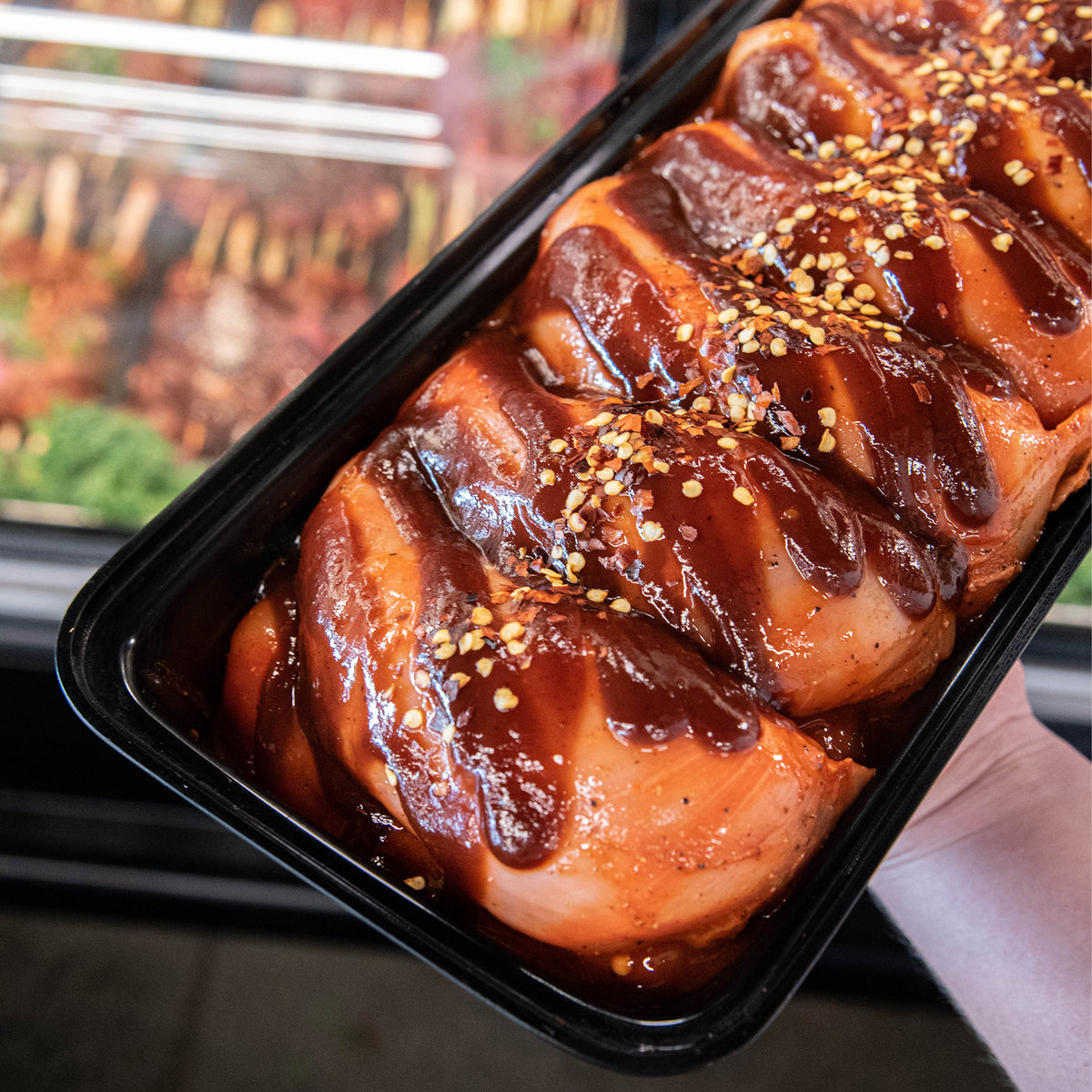 Local Free Run Chicken Breast, Spicy Wild West Bulk Pack (Frozen)