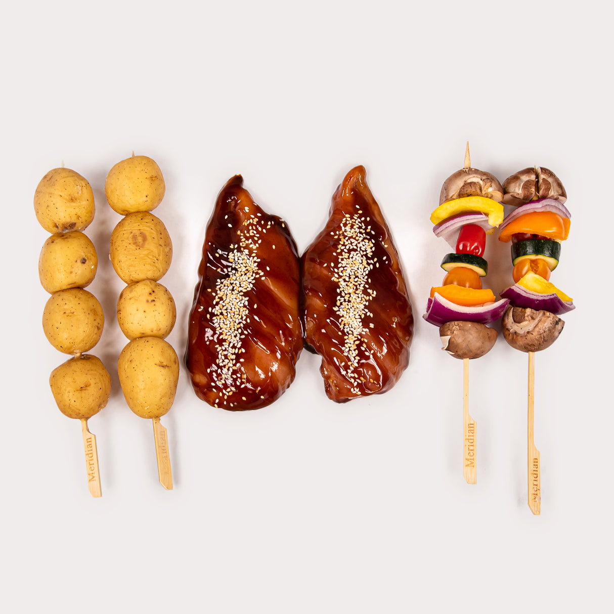 Chicken & Veggies with Potato Skewers Combo