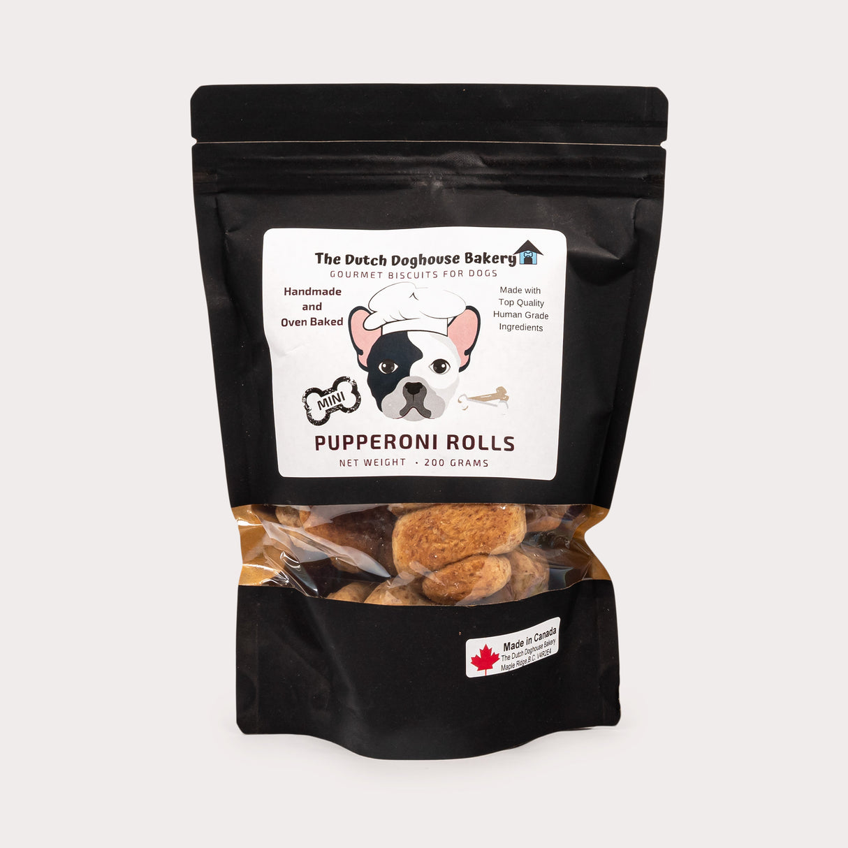 Local Dog Biscuits, Mini Pupperoni Rolls