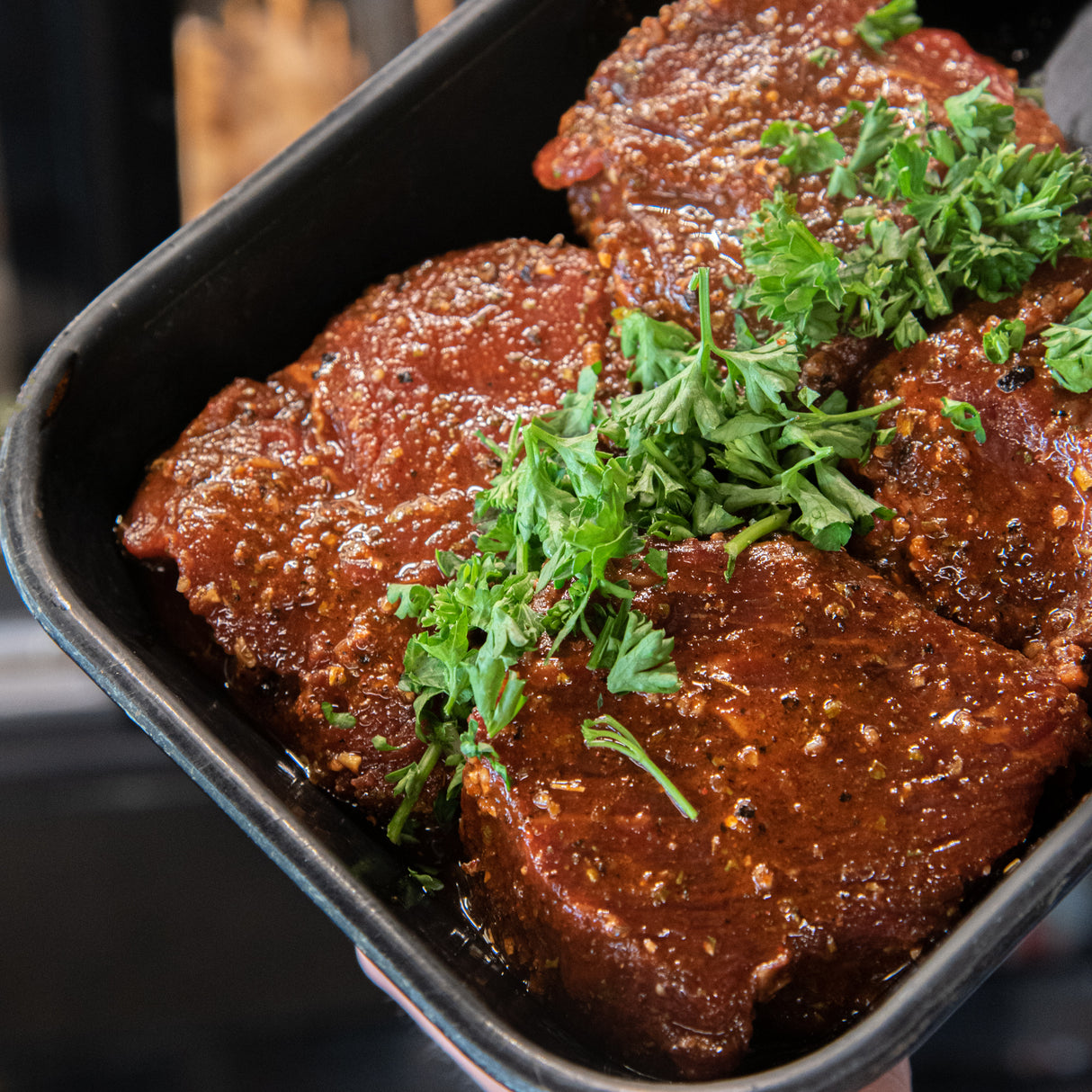 Top Sirloin Steak, Peppercorn Bulk Pack (Frozen)