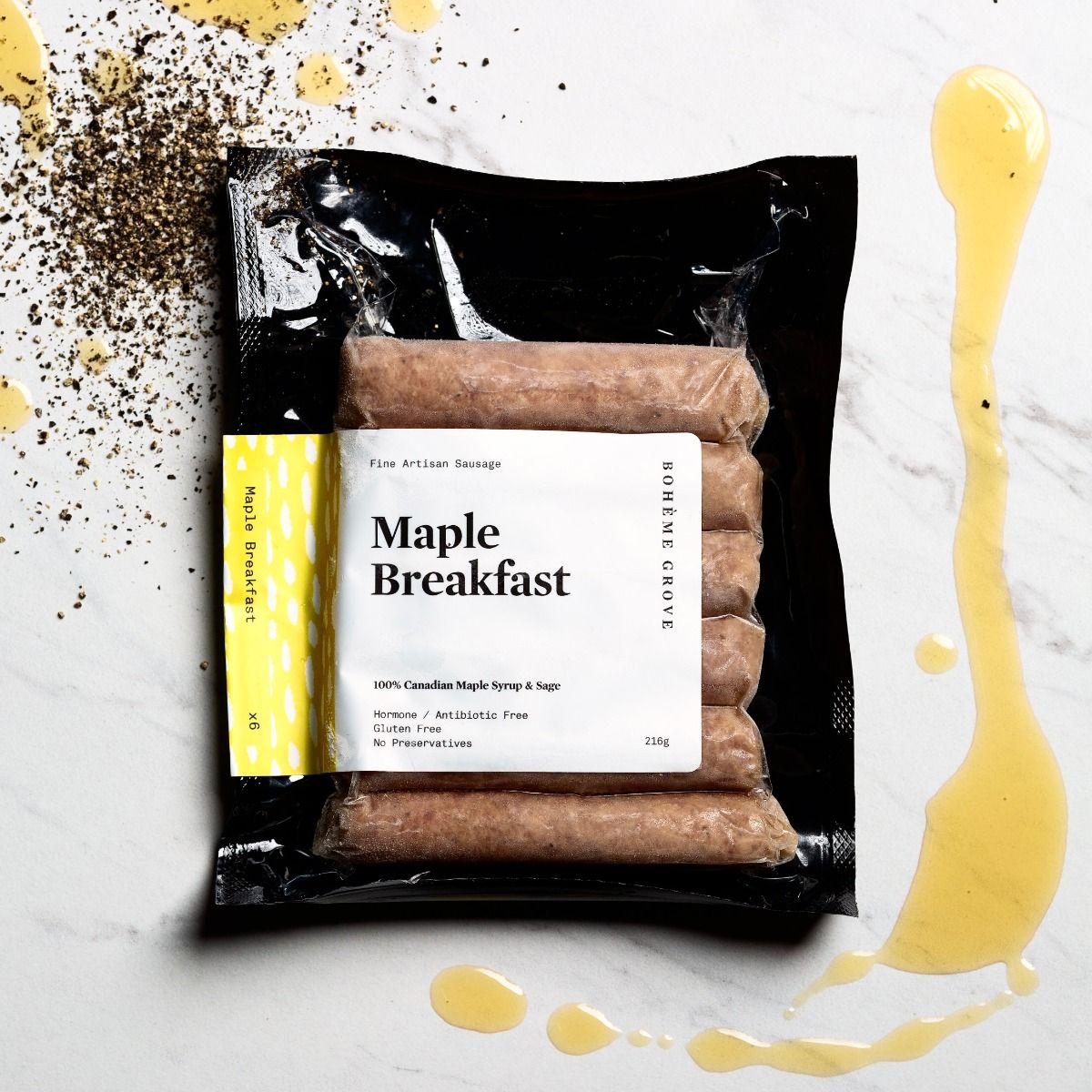 Maple Breakfast Sausages (Frozen)