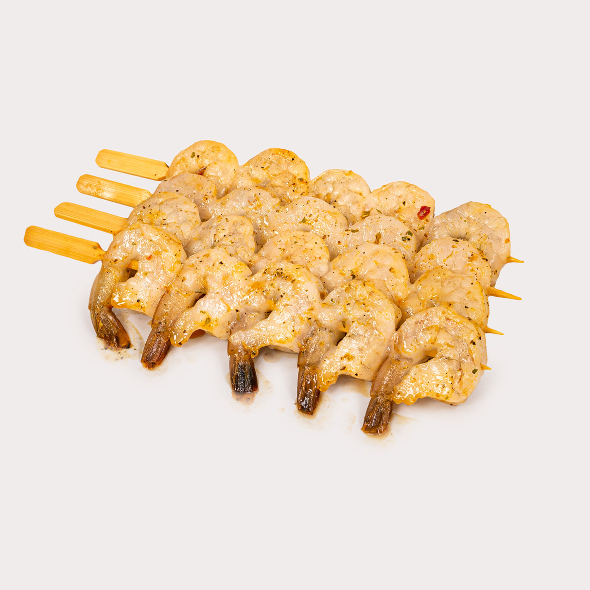 Prawn Skewer, Lemon & Garlic, 5 Prawns per Skewer (Frozen)