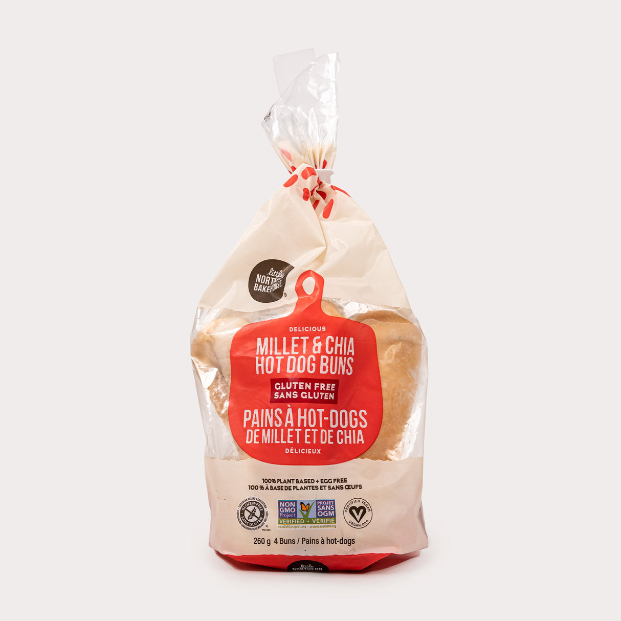 Local Gluten Free Hot Dog Bun, Millet & Chia