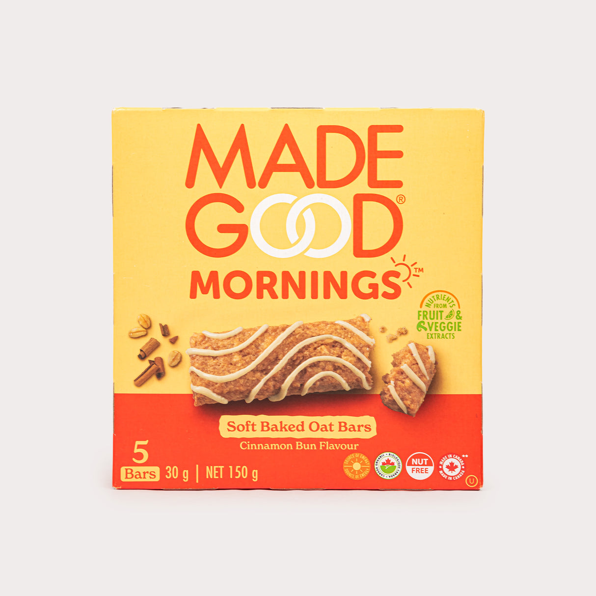 Oat Bars, Soft-Baked Cinnamon Bun