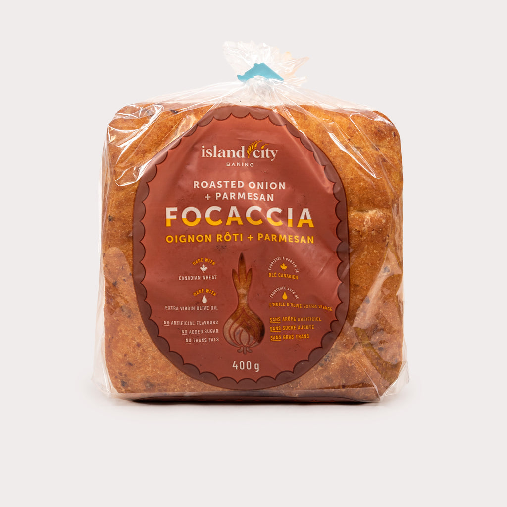 Focaccia, Roasted Onion & Parmesan