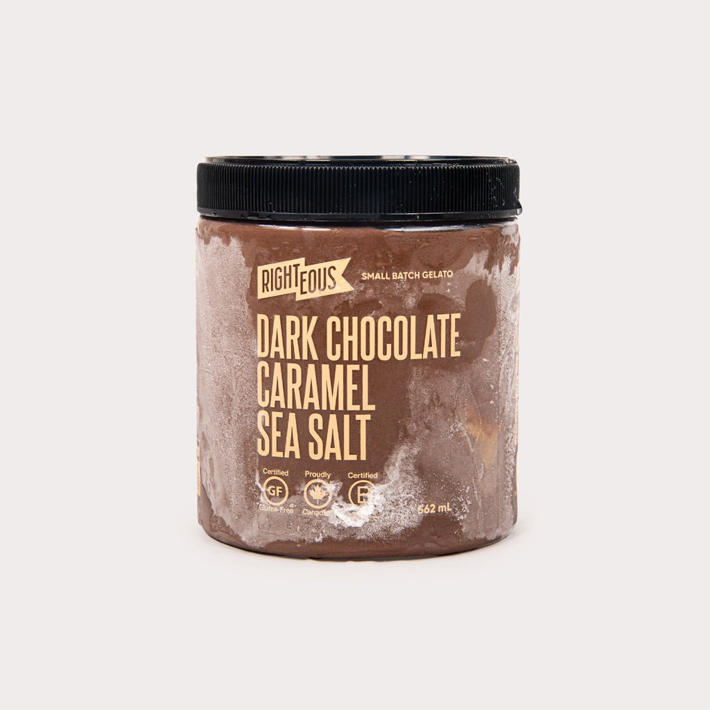 Gelato, Dark Chocolate Caramel Sea Salt