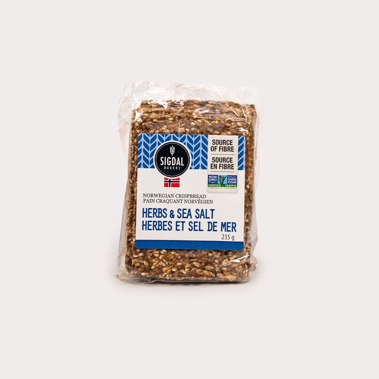 Non GMO Cirspbread, Herbs & Sea Salt