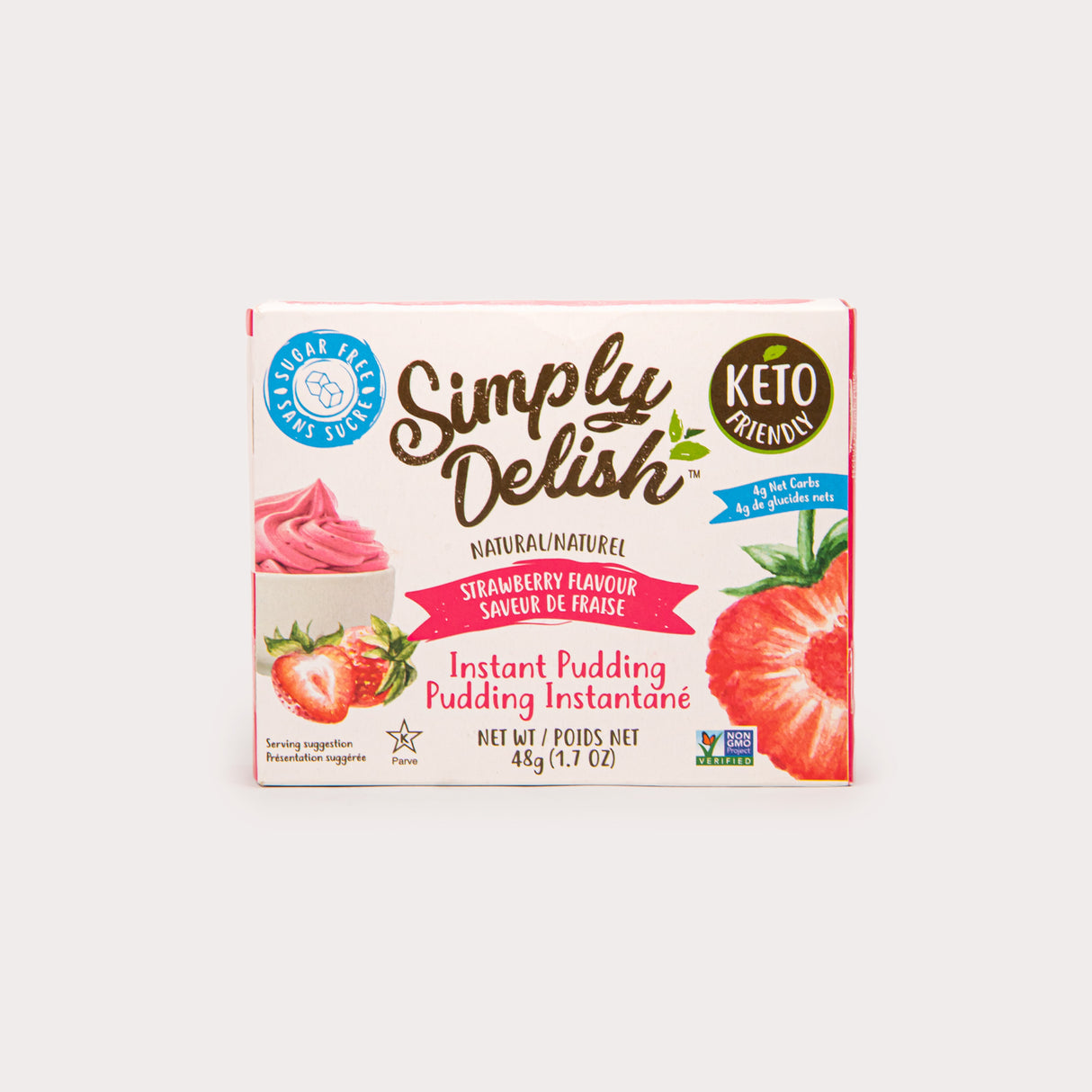Gluten Free Instant Pudding, Strawberry