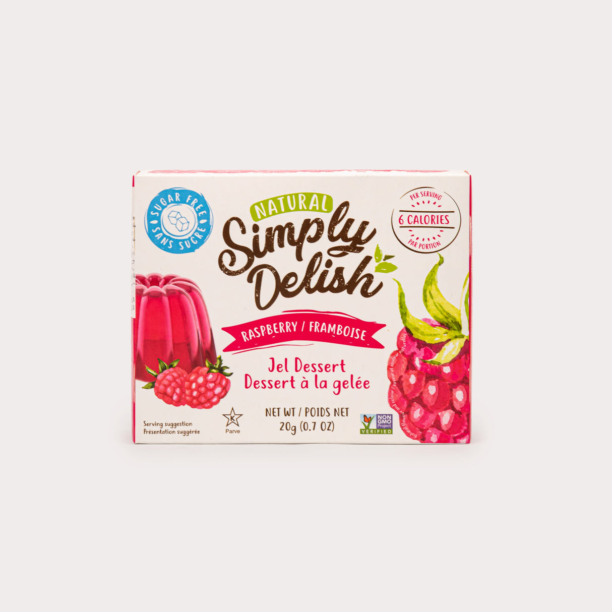 Gluten Free Jel Dessert, Raspberry