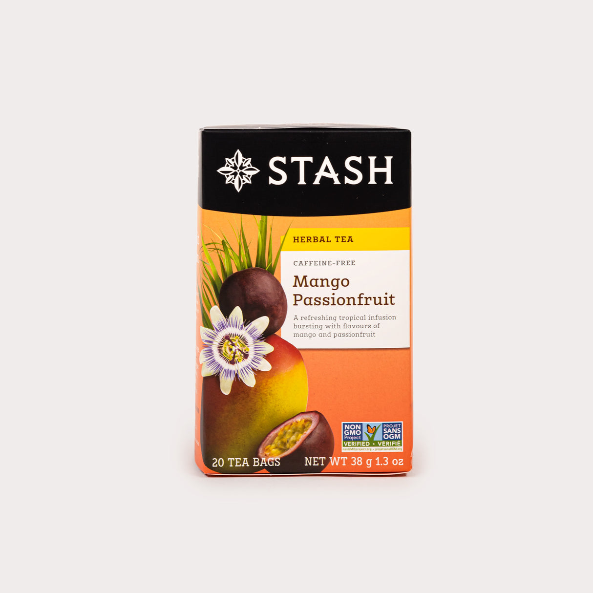Non GMO Herbal Tea, Mango Passionfruit