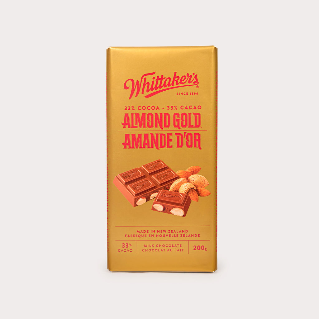 Non-GMO Chocolate Bar, Almond Gold