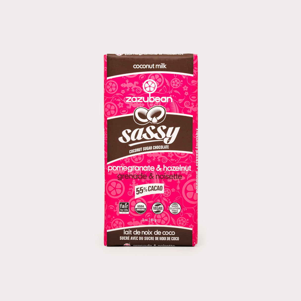 Chocolate Bar, Sassy Pomegranate & Hazelnut