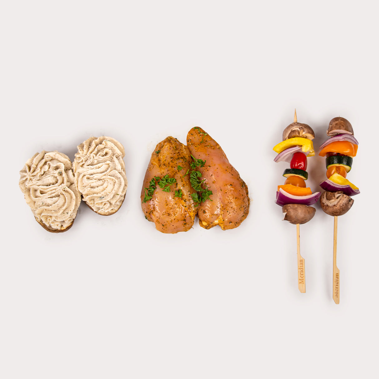 Chicken & Veggies with Baked Potato Combo