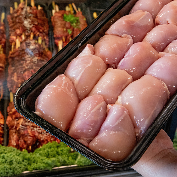 Local Free Run Chicken Thighs, Boneless Skinless Bulk Pack (Frozen)