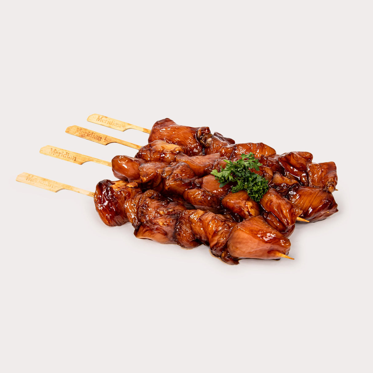 Local Free Run Chicken Breast Skewer, Honey Garlic, 4oz (Frozen)