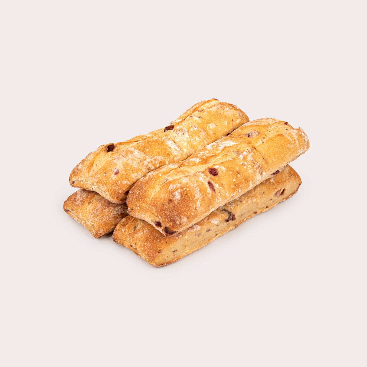 Sandwich Buns, Cranberry Baguettine