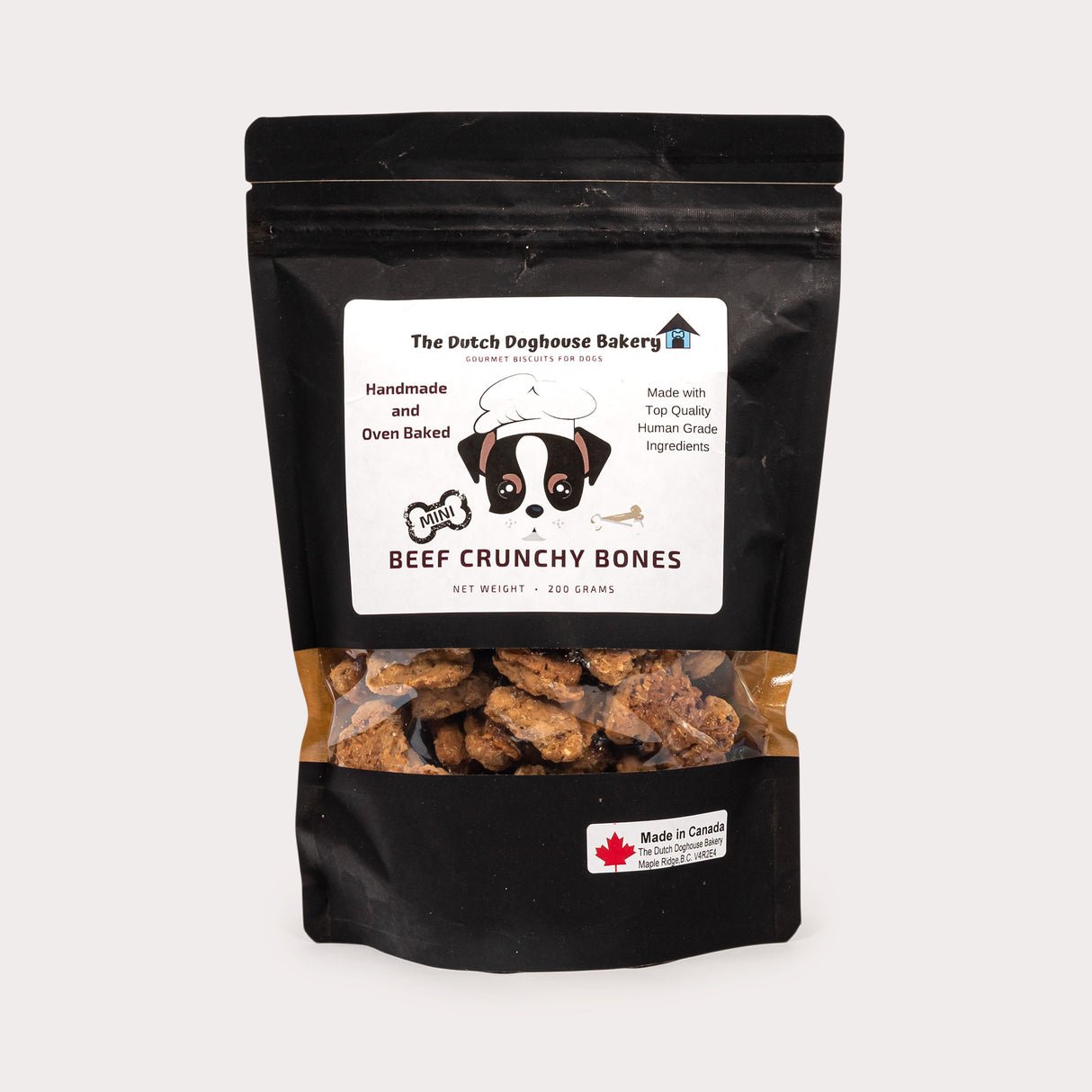 Local Dog Biscuits, Mini Crunchy Beef Bones