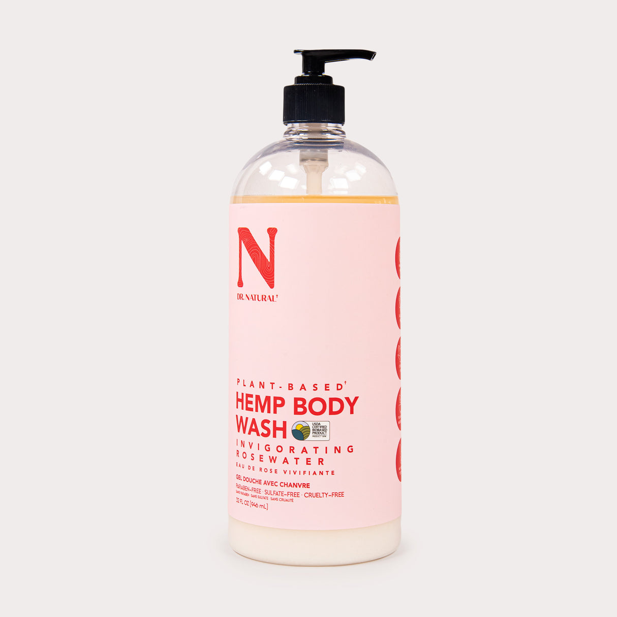 Body Wash, Hemp Rose