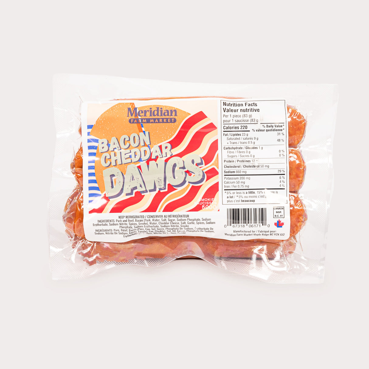 Smokies, Bacon Cheddar Dawg