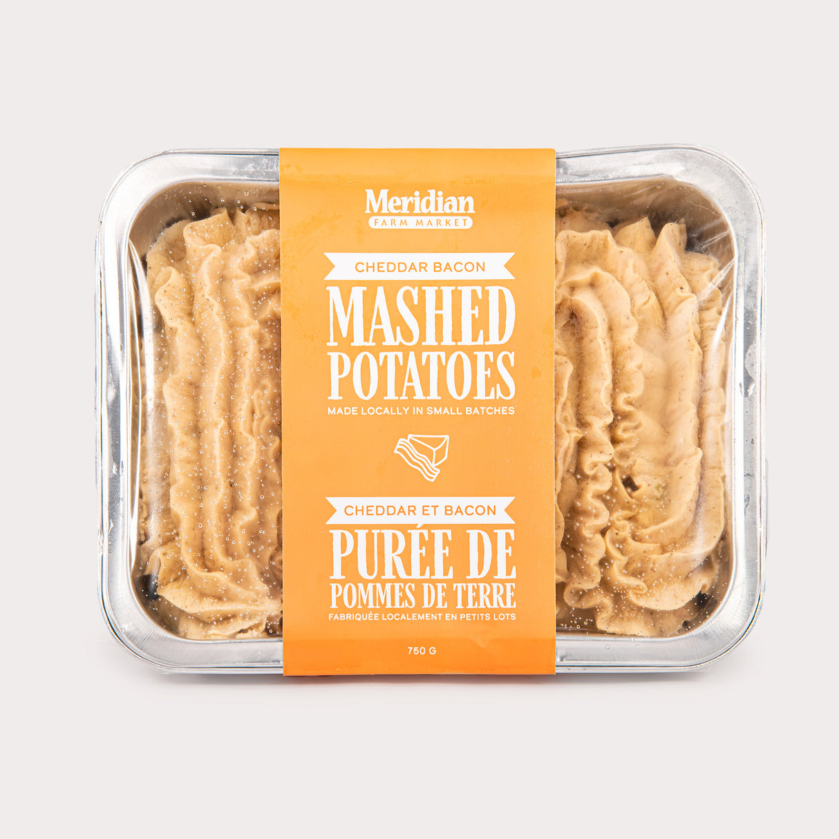 Mashed Potatoes, Cheddar & Bacon (Frozen)