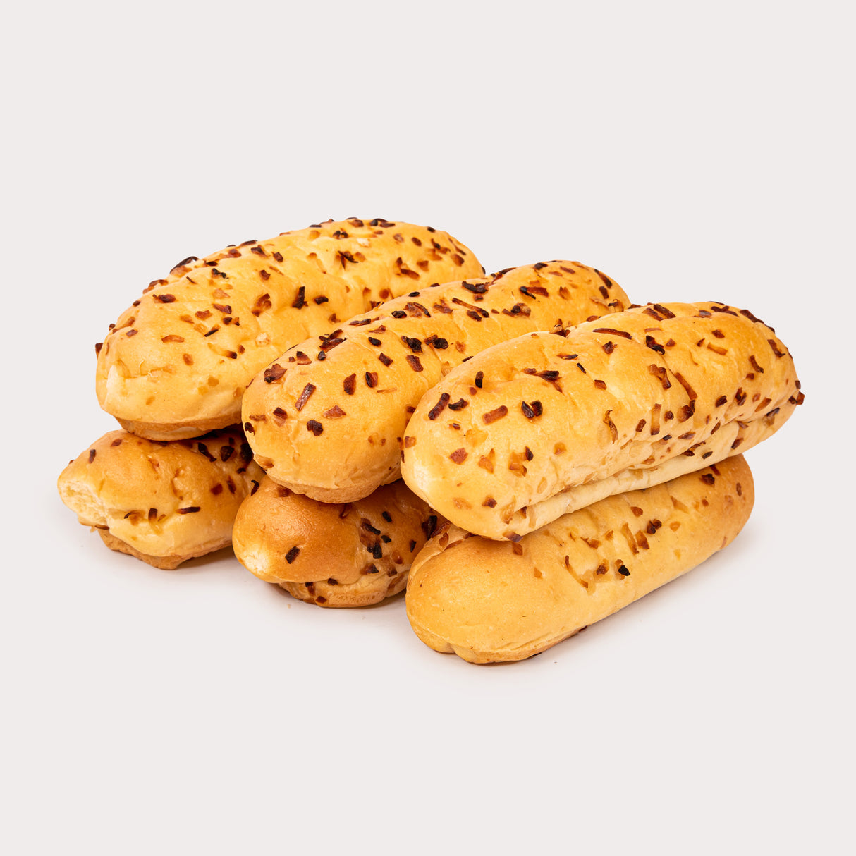 Local Hot Dog Buns, Onion & Cheddar