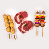 Steak & Veggies with Potato Skewers Combo