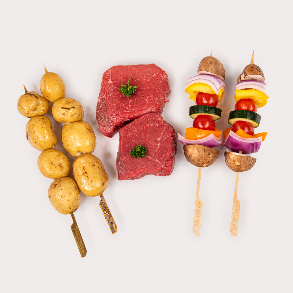 Steak & Veggies with Potato Skewers Combo