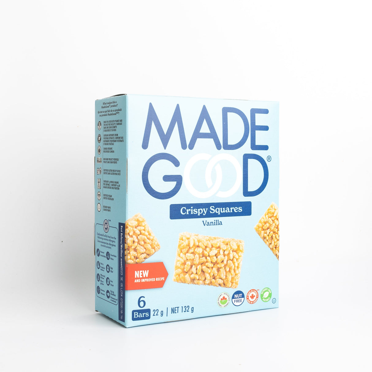 Organic Crispy Squares, Vanilla