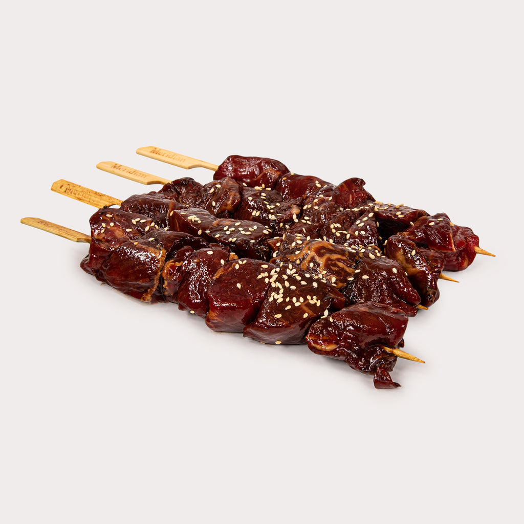 Grass-Fed Free Range Steak Skewer, Teriyaki, 4oz