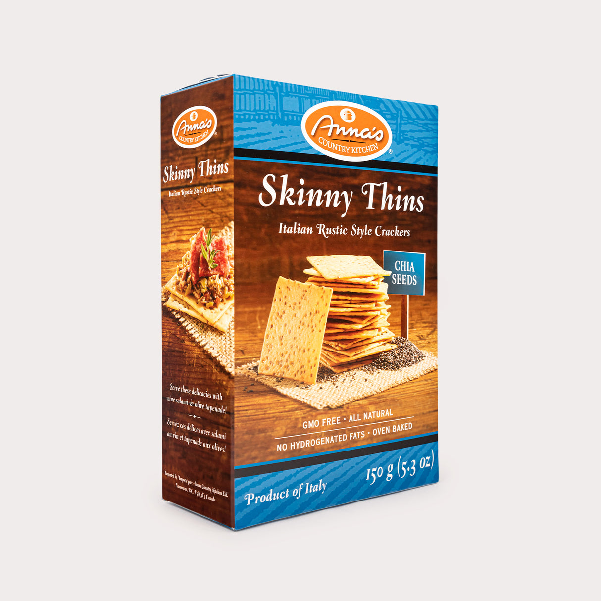 Local Crackers, Chia Seed Thins