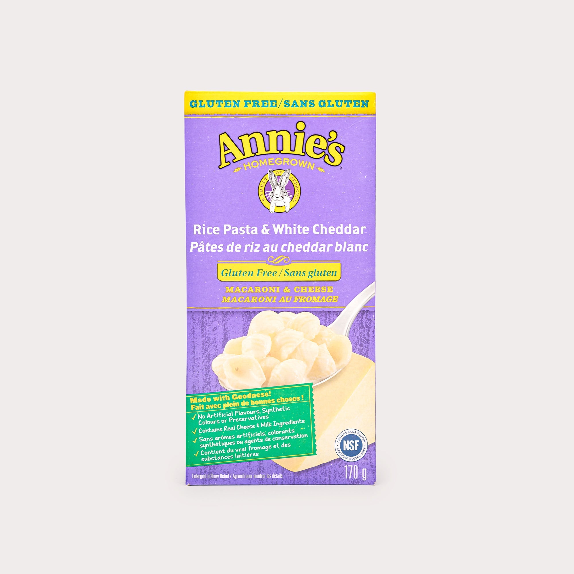 Gluten Free Rice Pasta, Macaroni White Cheddar – Meridian Farm