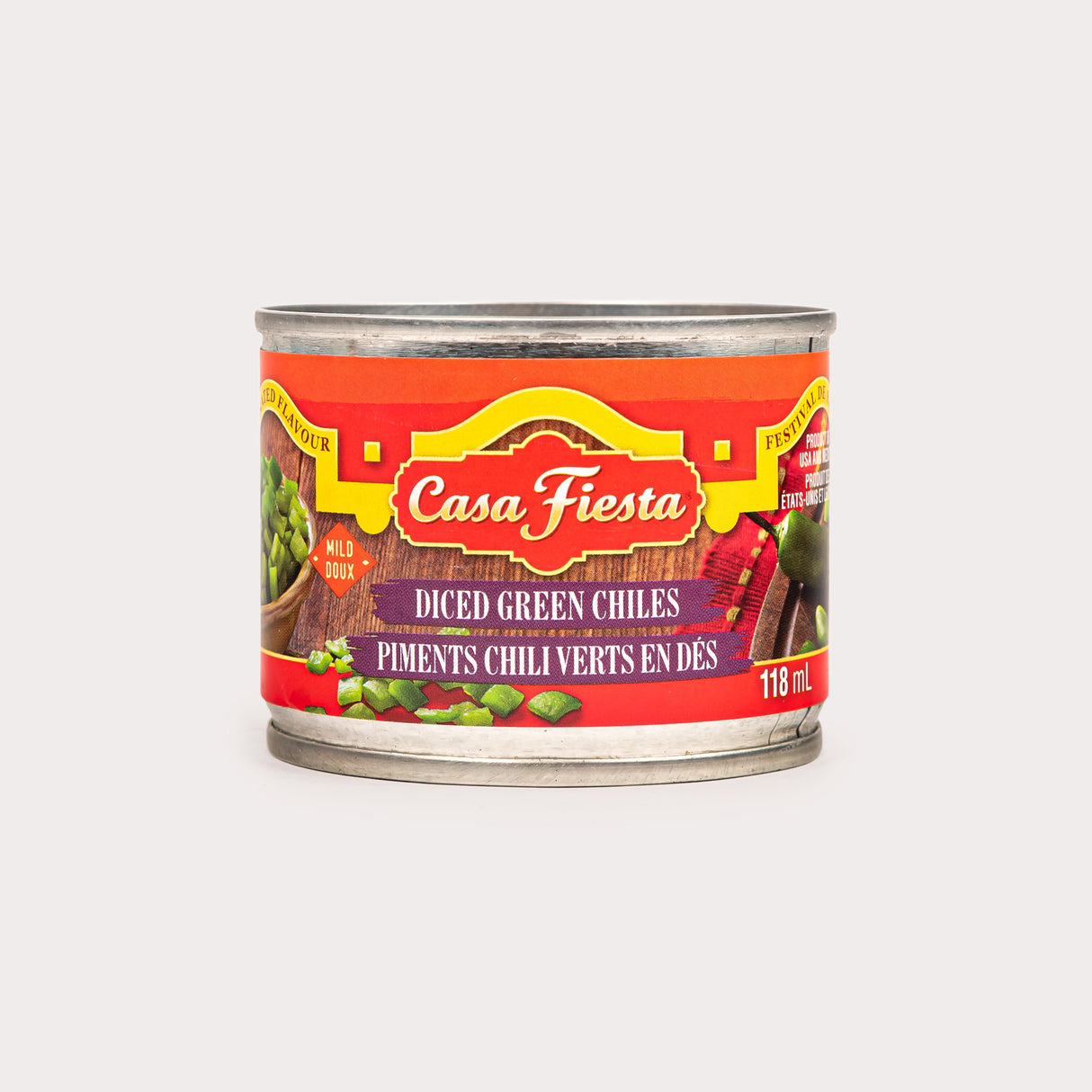 Non-GMO Green Chiles, Diced