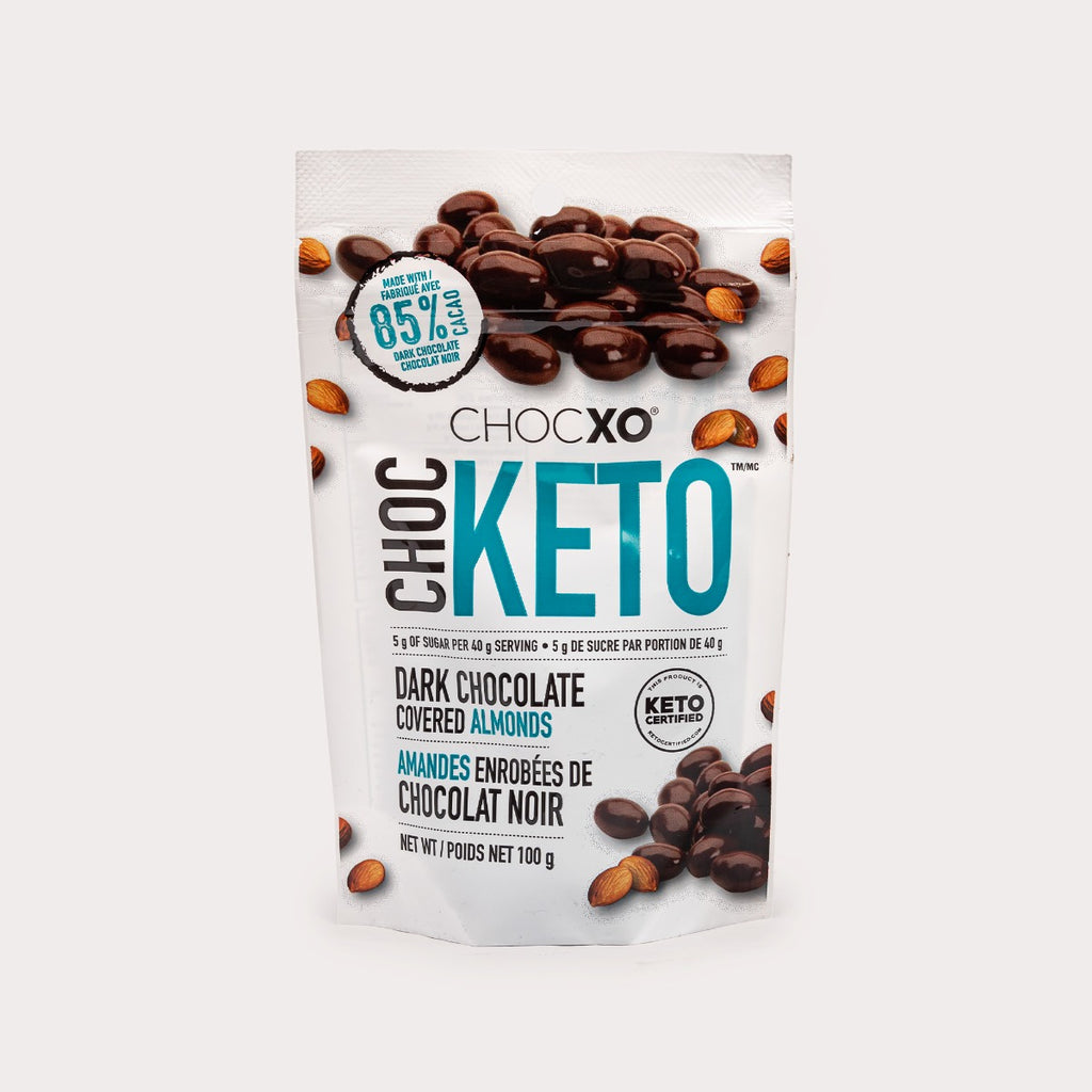 Keto Almonds, Dark Chocolate Covered