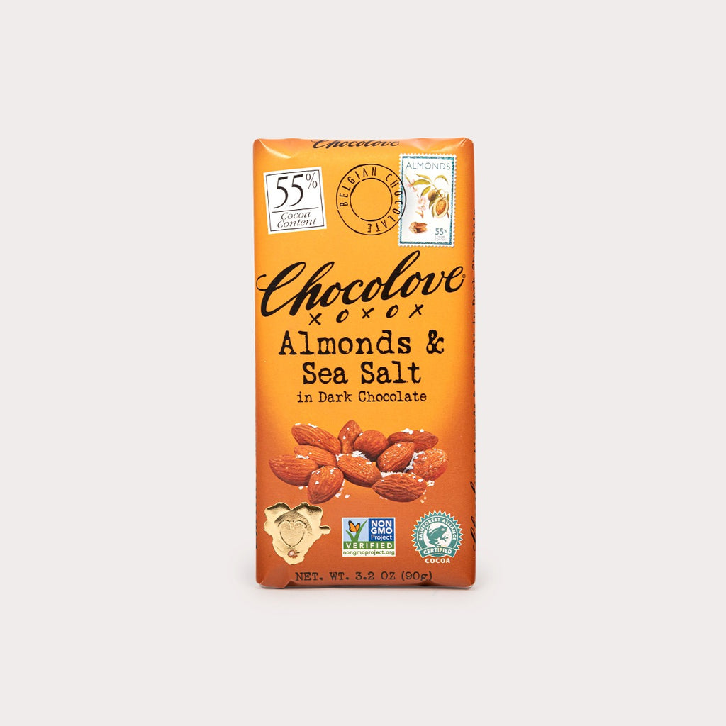 Dark Chocolate Bar, Almond & Sea Salt