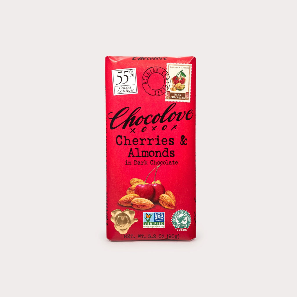 Dark Chocolate Bar, Cherries & Almonds