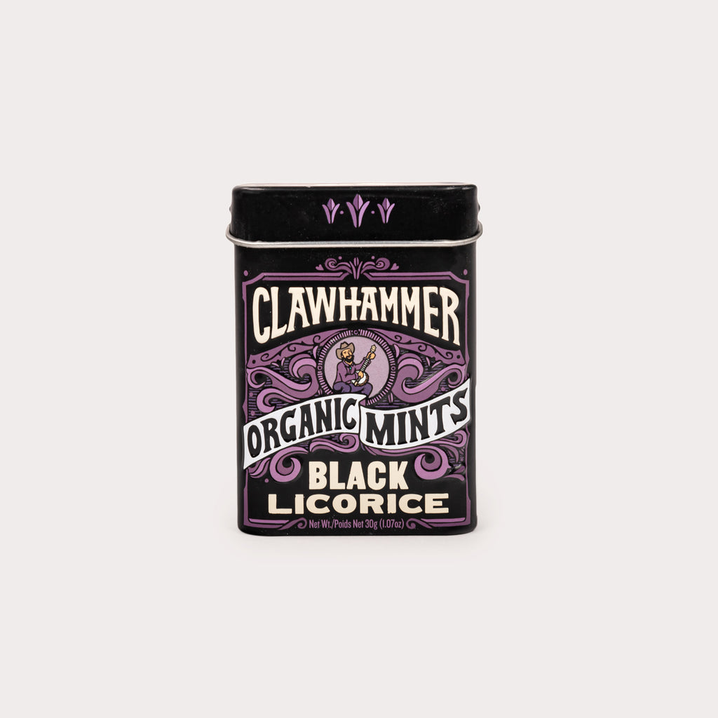 Organic Clawhammer Mints, Black Licorice