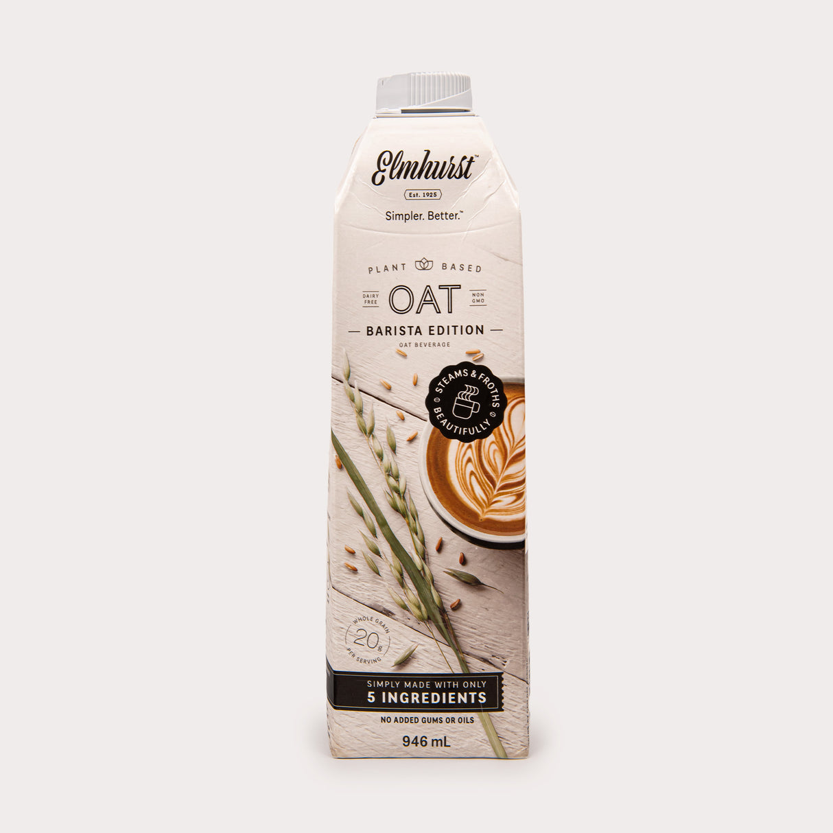 Vegan Dairy Free Oat Milk, Barista Edition