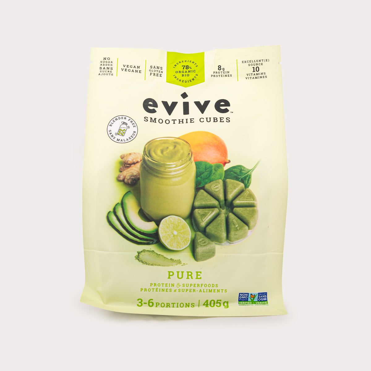 Organic Gluten Free Smoothie Cubes, Pure