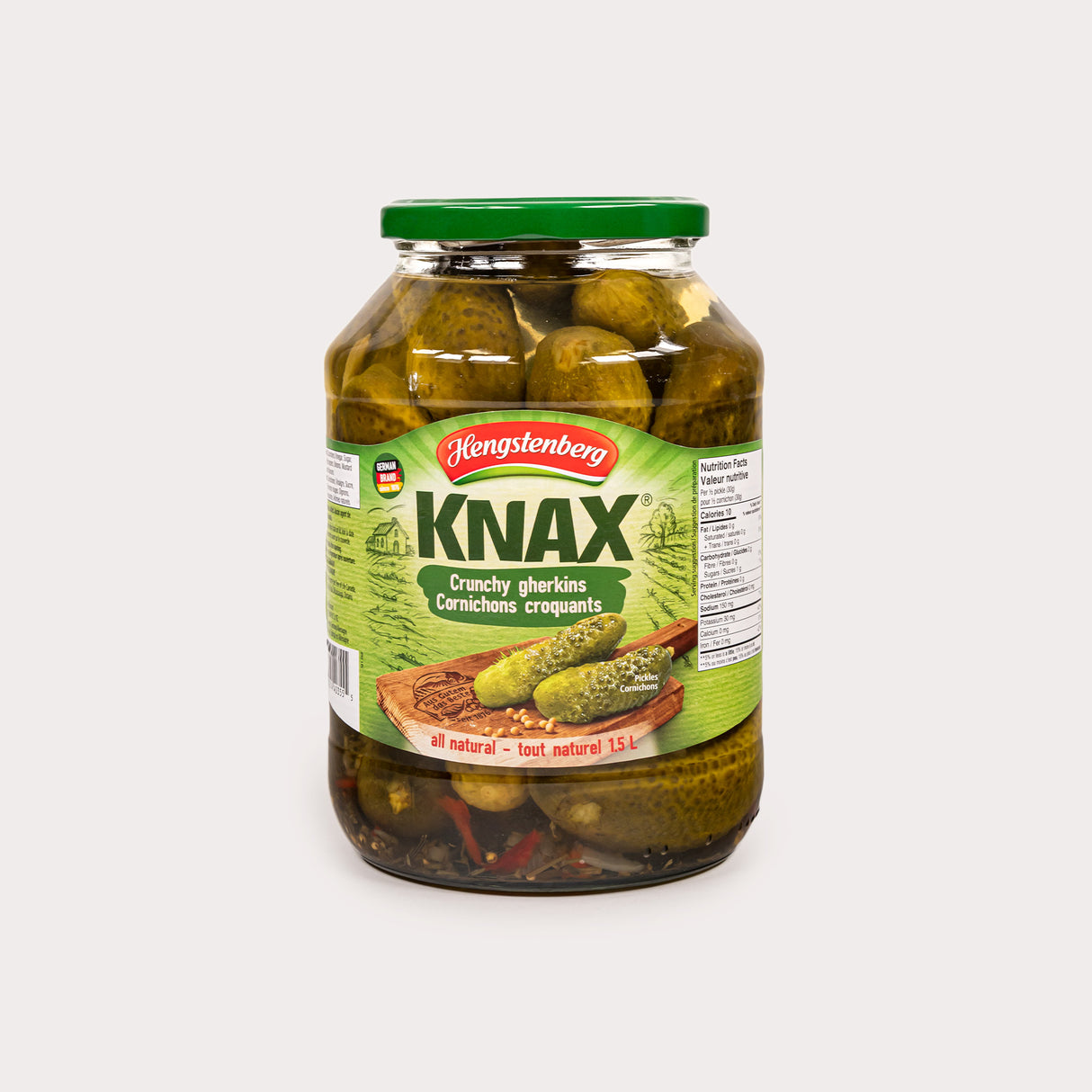 Gluten Free Knax Gherkins, Crunchy