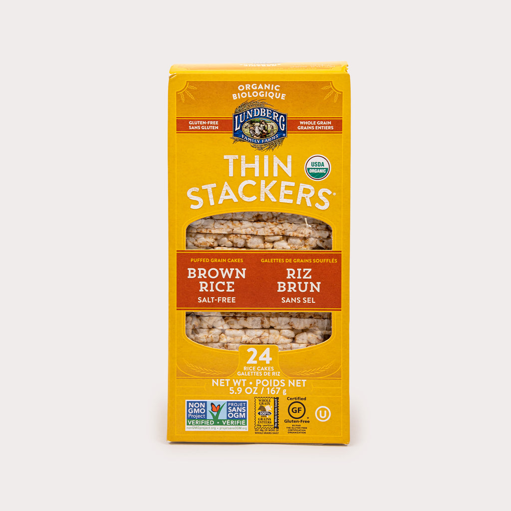 Organic Rice Cakes, Brown Rice Thin Stackers
