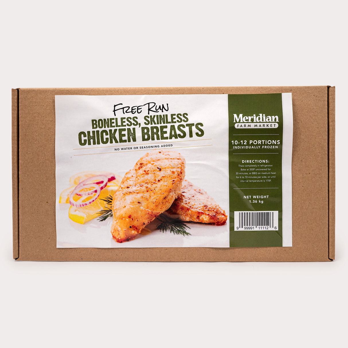 Local Free Run Chicken Breasts, IQF (Frozen)