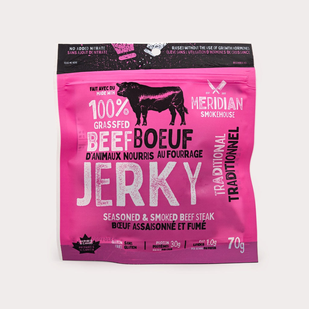 Local Grass-Fed Beef Jerky, Traditional