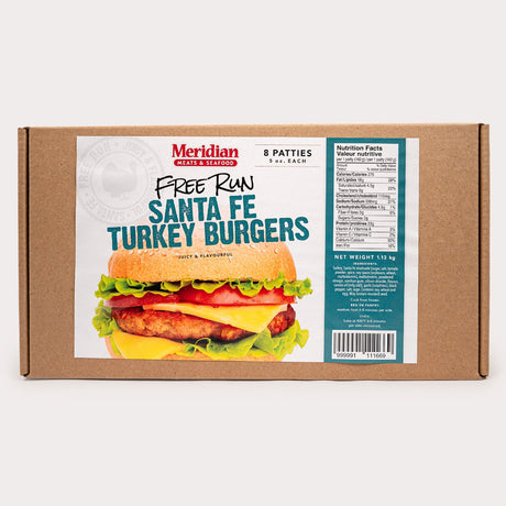 Burgers, Turkey, Santa Fe (Frozen)