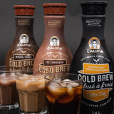 Califia Farms Mocha, XX Espresso, and Blonde Roast